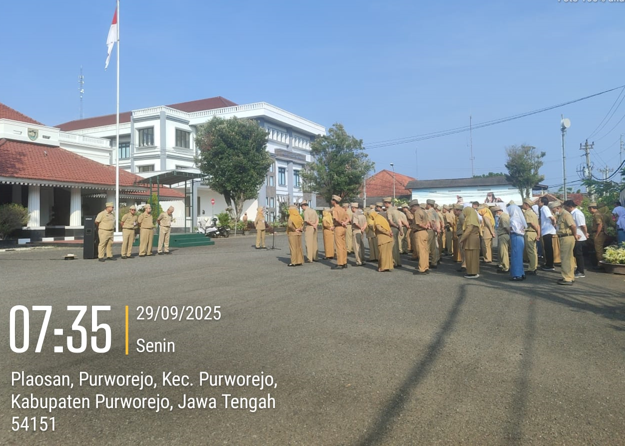Apel Pagi BPKPAD Purworejo: Perkuat Disiplin, Kesehatan, dan Integritas ASN