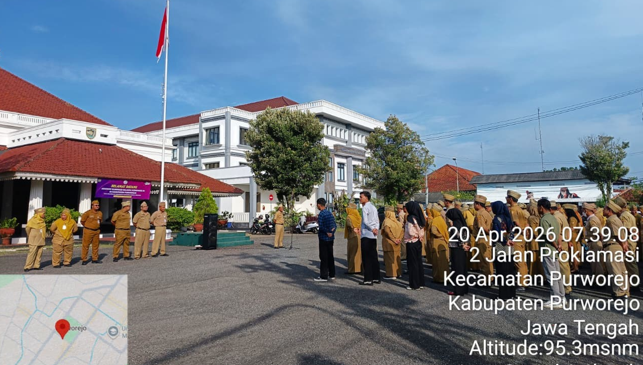 Pimpin Apel Pagi BPKPAD, Arbini Prastowo Tekankan Disiplin Pegawai dan Anti Gratifikasi