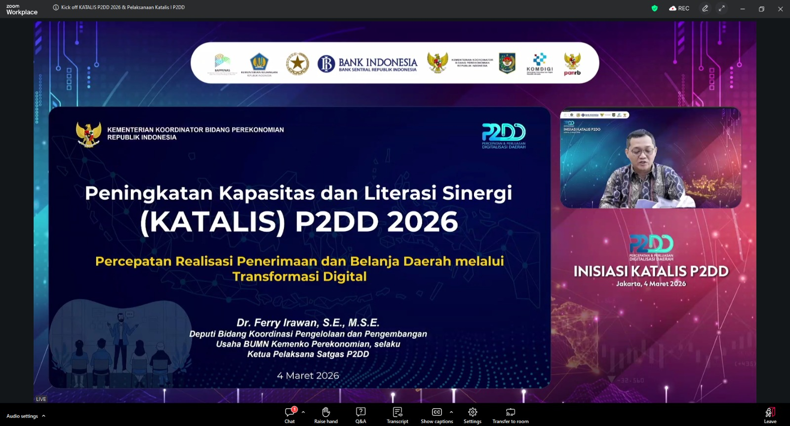 Pemkab Purworejo Ikuti Inisiasi KATALIS P2DD 2026, Perkuat Digitalisasi Penerimaan dan Belanja Daerah